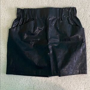 Zara vegan leather mini skirt size medium